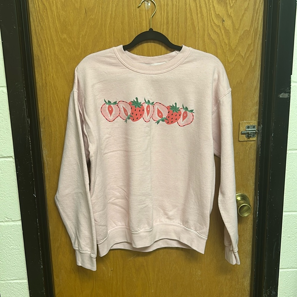 Pink Strawberry Pacsun Crewneck